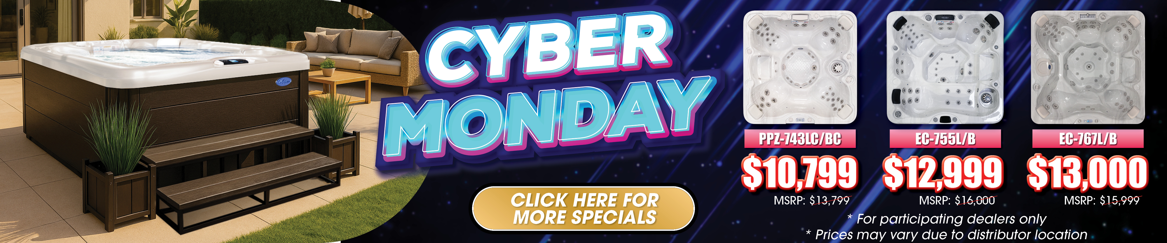 Calspas hot tub being used in a family setting - Fountain Valley