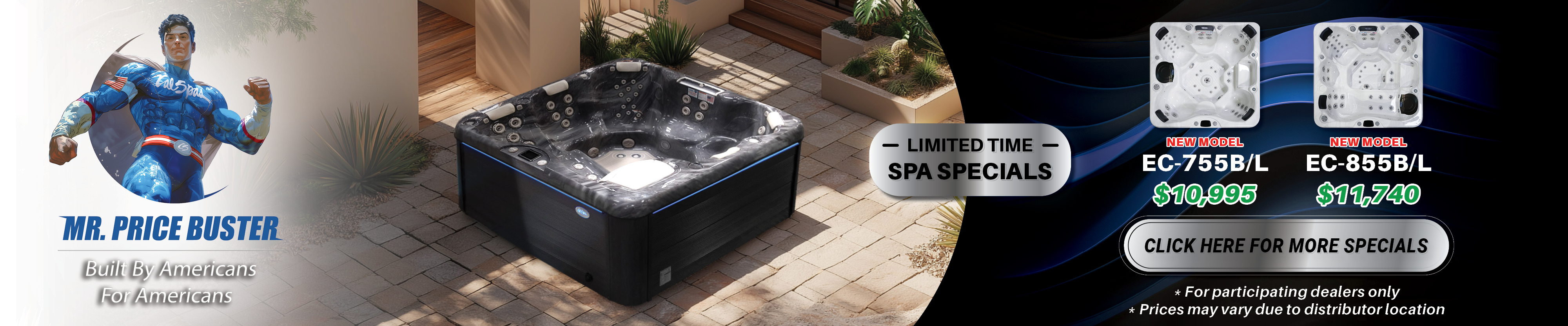 Calspas hot tub being used in a family setting - Fountain Valley